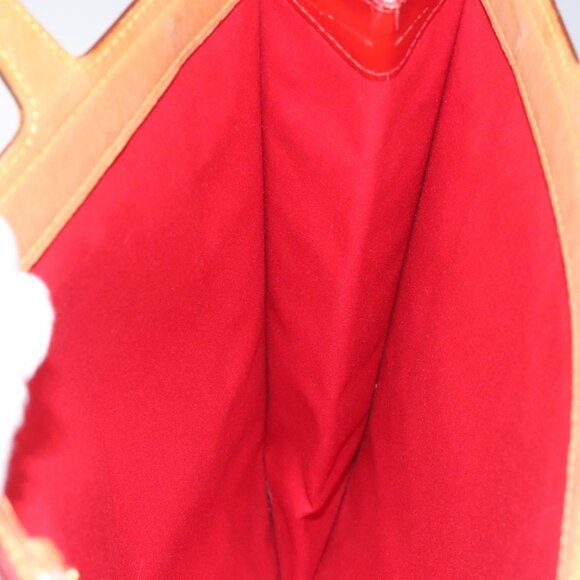 LOUIS VUITTON Monogram Vernis Stanton Tote Bag Red - Picture 13 of 16